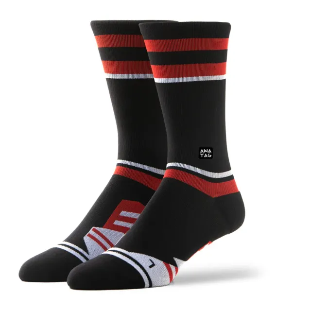 Anatag Bolt crew sokker rød svart nylon M
